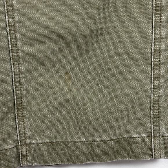 Levi's Surplus Olive Green Maxi Pencil Skirt Women's Size 2 Grunge Skater AS IS - Picture 4 of 16